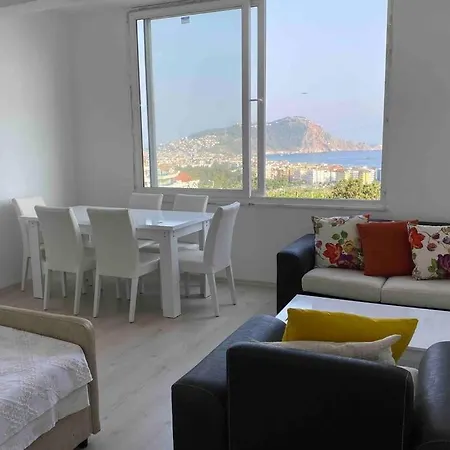Apartment Deniz Manzarali,Terasli,Doga Icinde Muestakilsi Ev Alanya